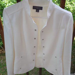 Gorgeous Liz Claiborne White Blazer Jacket Womens